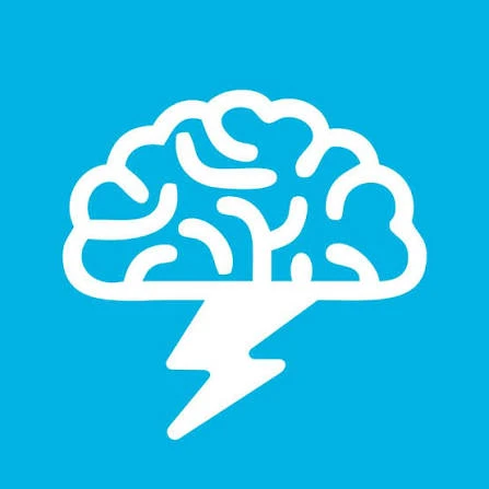The OrthoBrain brain and lightning bolt icon